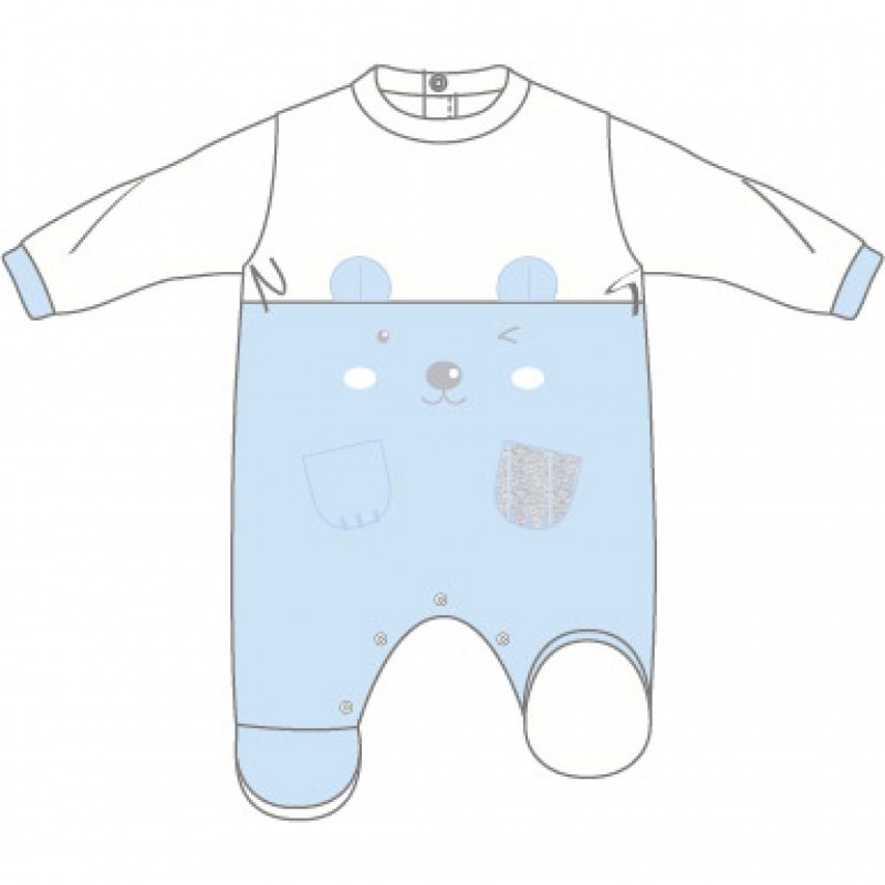 ❄️ TUTINA C/PIEDE INTERLOCK NEONATO