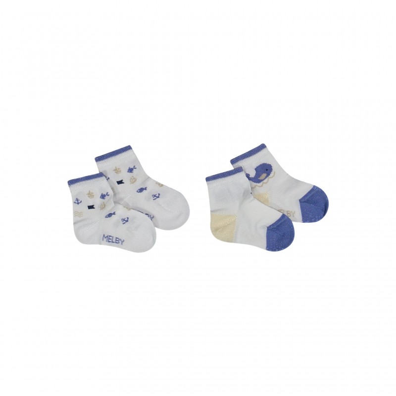 ☀️ CALZINO CORTO BIPACK COTONE NEONATO