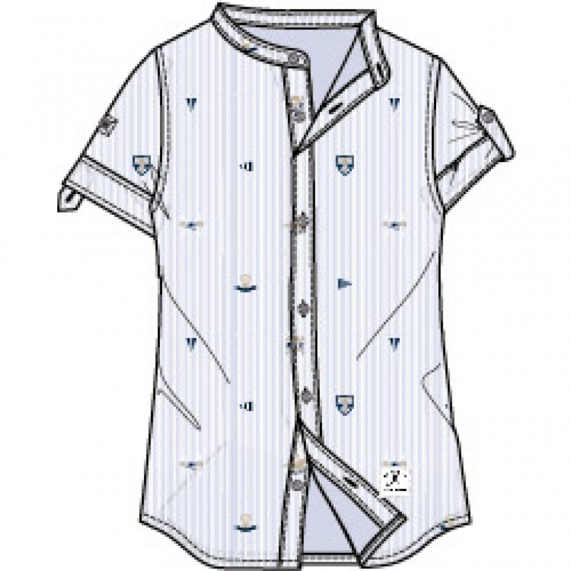 ☀️ CAMICIA M/C.POPELINE STAMPATO BAMBINO