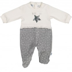 ❄️ TUTINA C/PIEDE INTERLOCK STRETCH+CINIGLIA NEONATA