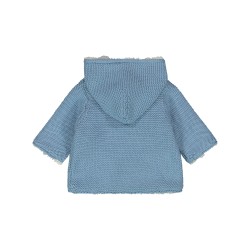 ❄️ MAGLIA APERTA TRICOT E PELLICCIA NEONATO