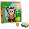 PUZZLE IN LEGNO ORSO E FARFALLA