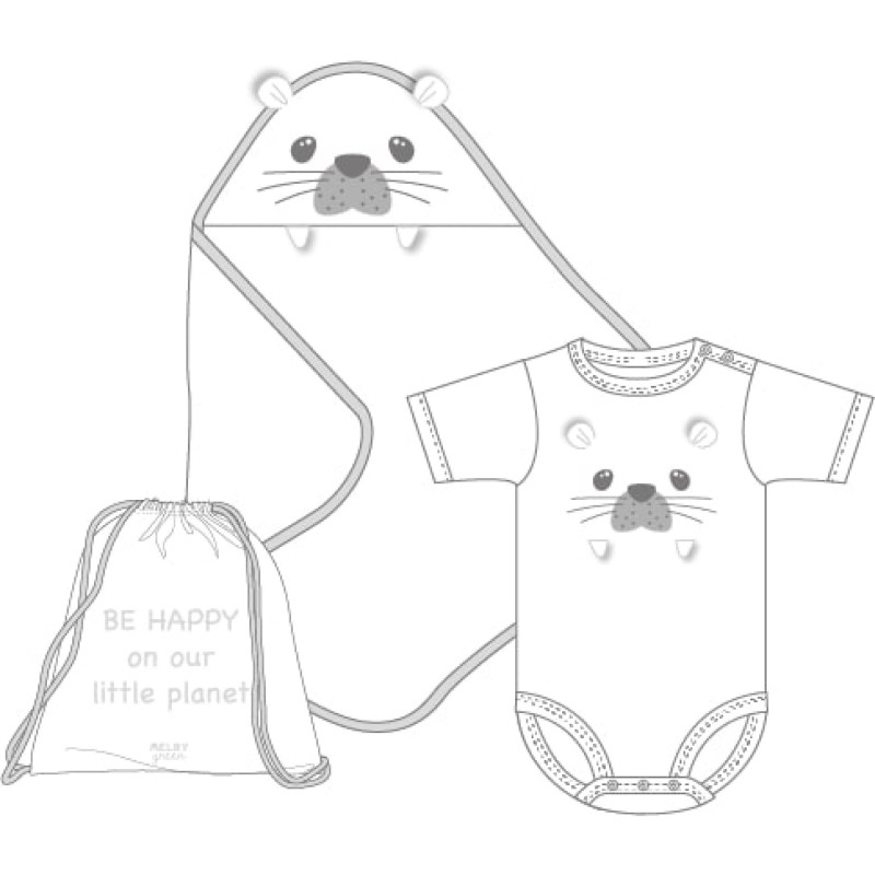 ❄️ ACCAPPATOIO SPUGNA E BODY M/C.INTERLOCK UNISEX