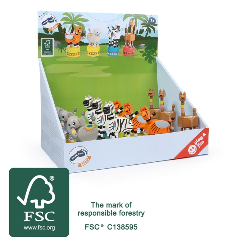 DISPLAY CON FIGURE A PRESSIONE "JUNGLE"