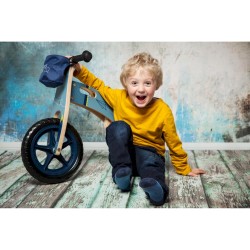 BICICLETTINA BLU AEREO DI CARTA