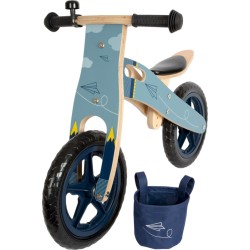 BICICLETTINA BLU AEREO DI CARTA