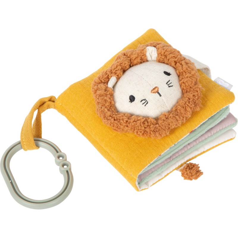 Libro sensoriale in stoffa per bebè "Little Lion"