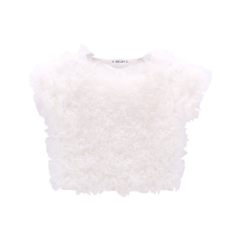 ☀️ MAGLIA JERSEY STRETCH E TULLE RAGAZZA