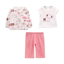 ☀️ COMPLETO FELPA E JERSEY STRETCH NEONATA