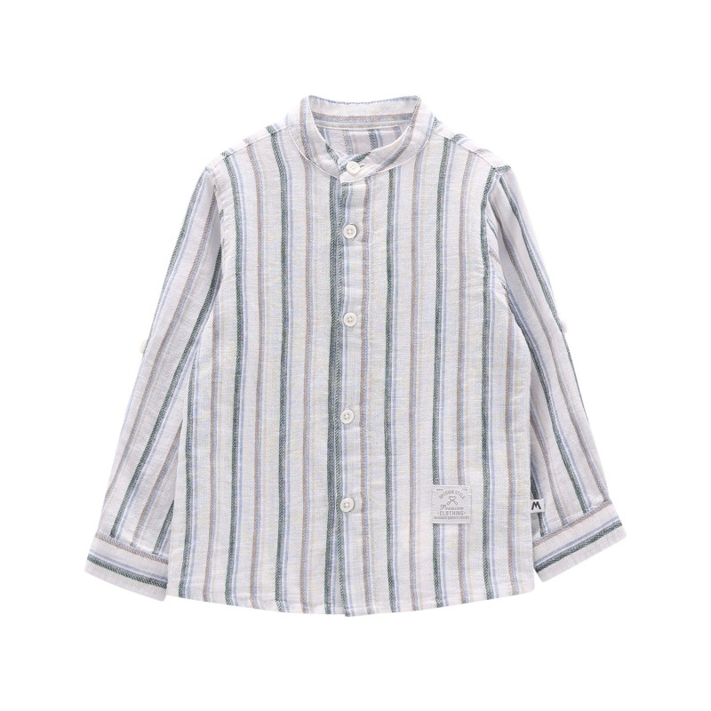 ☀️ CAMICIA M/L.MISTO LINO BAMBINO