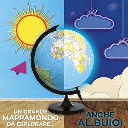 I'M A GENIUS MAPPAMONDO SUPER LUMINOSO