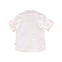 ☀️ CAMICIA M/C.MISTO LINO BABY M.